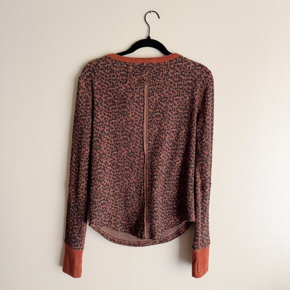 Free People Brown and Tan Button-Down Top - Picture 7 of 9